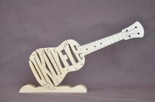 Ukulele Hand Made Wooden Amish made Toy Puzzle New Wood Figurine Art