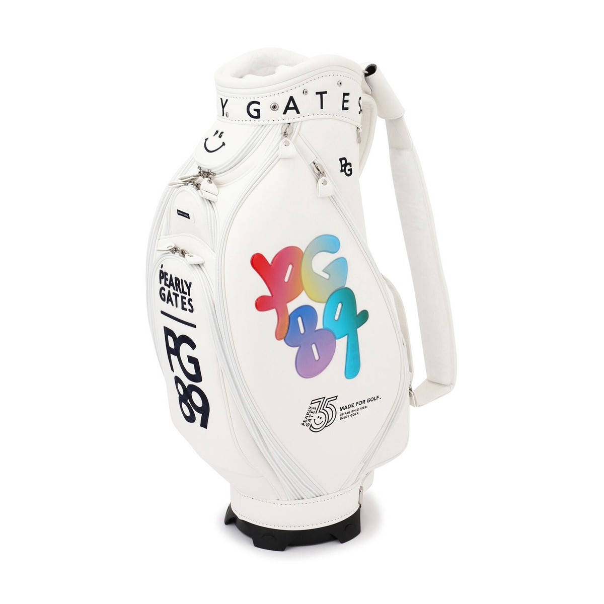 PEARLY GATES PG 35th Caddy Bag White 46inch Compatible Unisex Golf