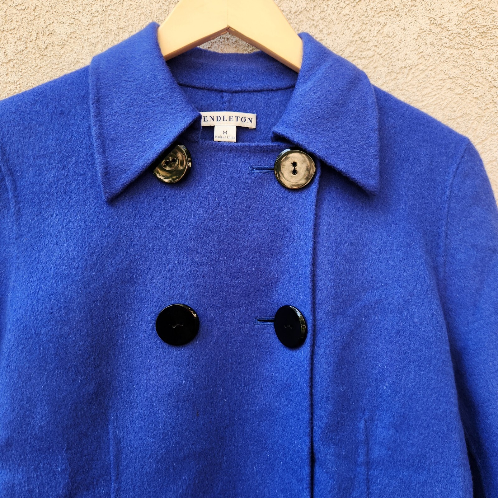 PENDLETON Women's Jacket Medium Blue 100% Merino … - image 3