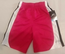 Boys Pro Player Red / Black  White Sides Athletic Shorts Size 4 Brand New 
