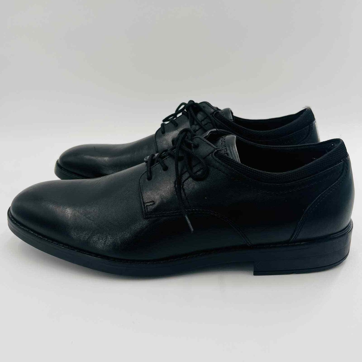 Rockport Trutrech Bryant Plain Toe Oxford Black Leather Shoe 