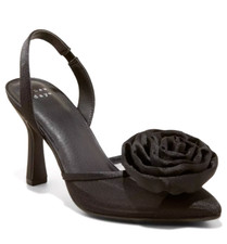 A New Day Women's Fleur Florette Black Slingback Heels Size 5 or 8 New