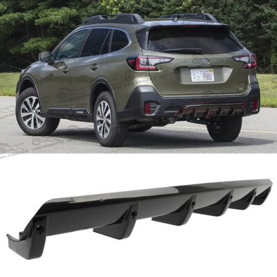 Car Rear Diffuser 6-Fins Bumper Lip Splitter Spoiler Body Kit For ...