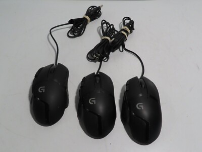 LOT OF 3X LOGITECH G402 HYPERION FURY FPS GAMING MOUSE 4000 DPI