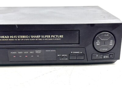 Sharp Video Cassette Recorder CVC-H810 4-Head HiFi Stereo TESTED