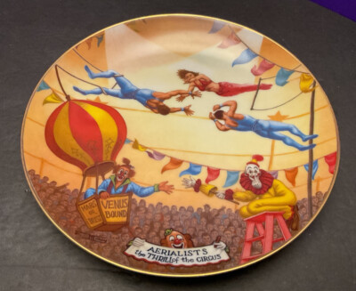 Ringling Bros Barnum & Bailey Circus Aerialists Collector Plate 8 1/4 Inch 1981