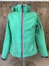 Womens Cmp Green Pink Wind Protect Jacket Coat Walking Size Small