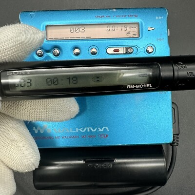 SONY MZ-R900 RECORDING MD WALKMAN Blue Unable to record | eBay