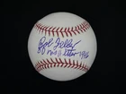 BOB FELLER SIGNED OFFICIAL OMLB BASEBALL INSCRIBED "OD NO HITTER 1946" JSA COA