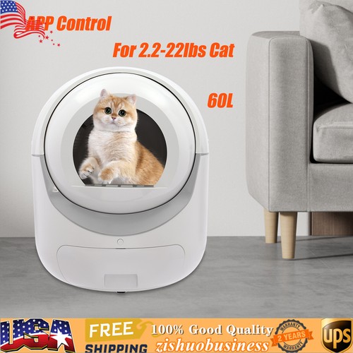 Automatic Smart Cat Litter Box Self-Cleaning Odor Removal APP control Low Noise