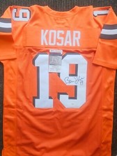Bernie Kosar Cleveland Browns Signed Orange Jersey JSA