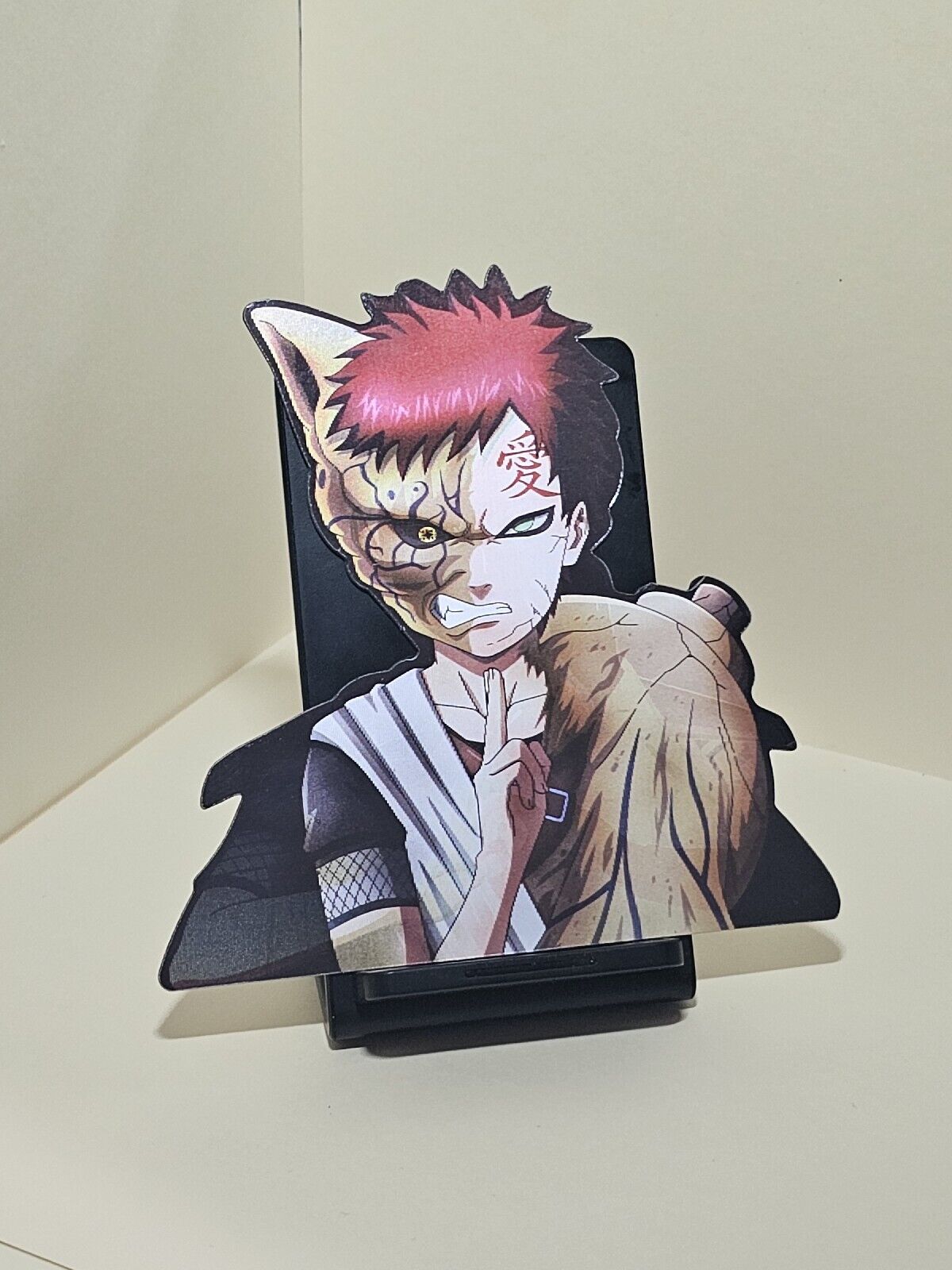 Anime Naruto Gradiente Adesivos, Gaara Character, 3D Motion