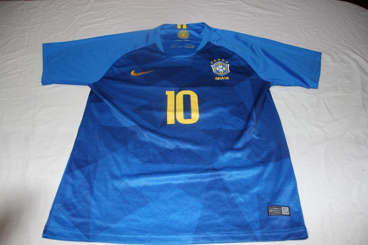 Brazil National Team Soccer Jersey Nike Size XS No. 10