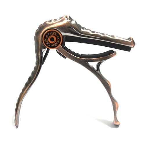 Abrazadera de capo Alice Small Alligator de aleación de aluminio para guitarra acústica A007Gs - Imagen 4 de 10