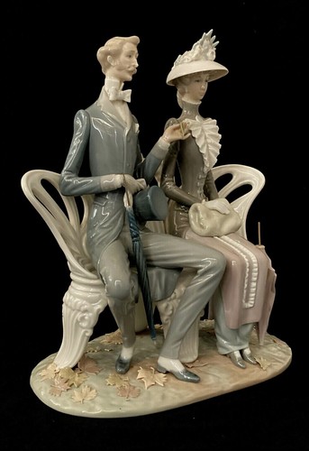 Lladro Lovers In The Park #1274-Pls Leggi descrizione - Foto 8 di 11