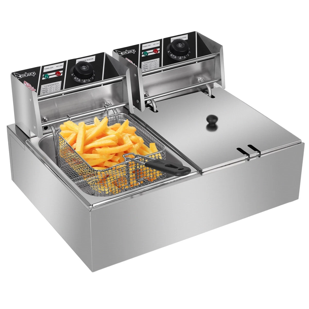 Double deep fryer for home deals