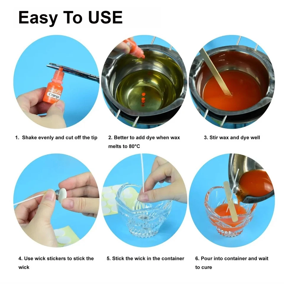 Candle Wax Color - 24 Colors Liquid Candle Wax Dye for Candle Making - Highly - Image 3 of 4