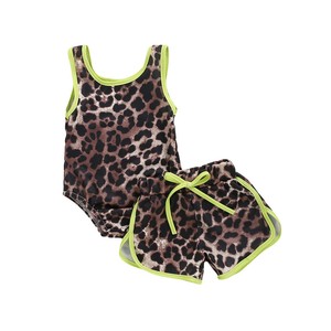baby leopard print swimsuit