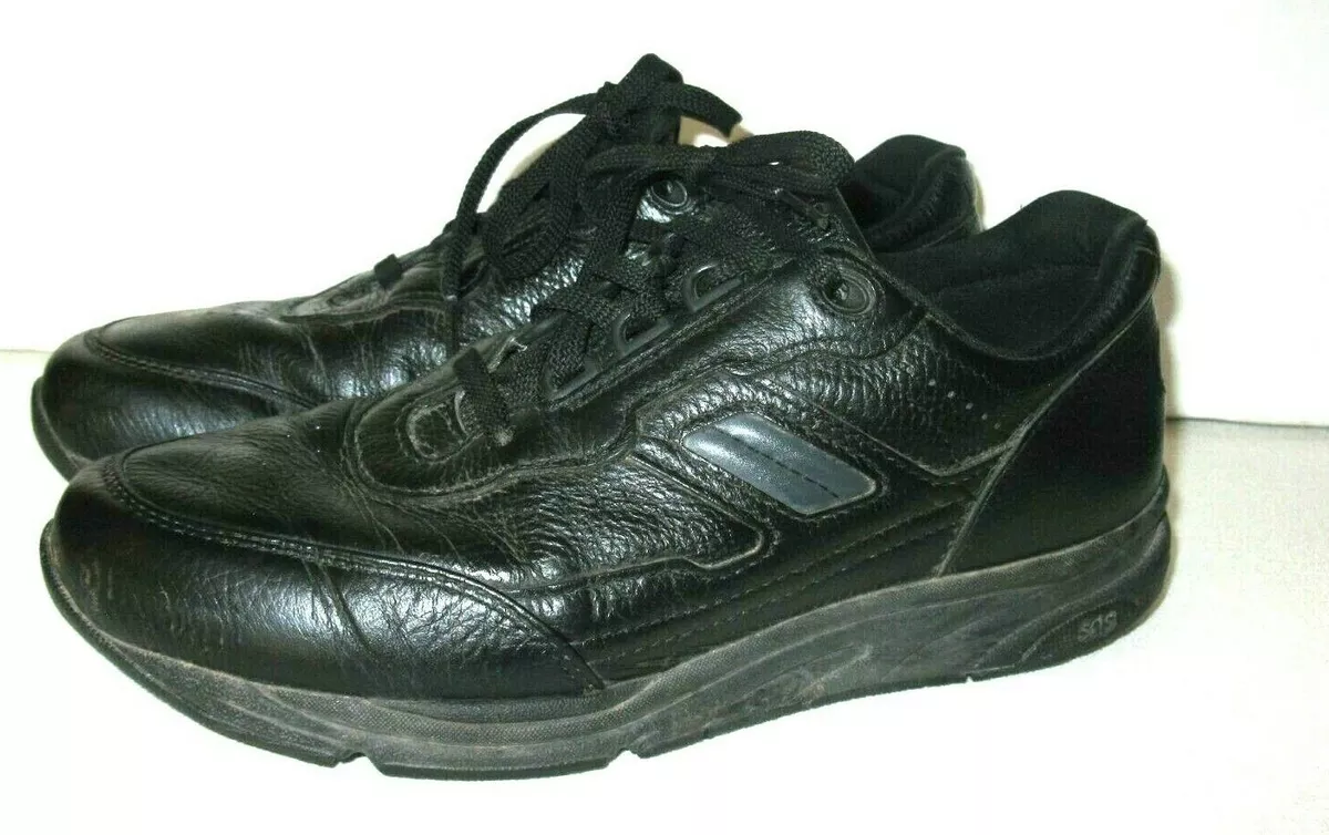Sas journey mens cheap black leather shoes
