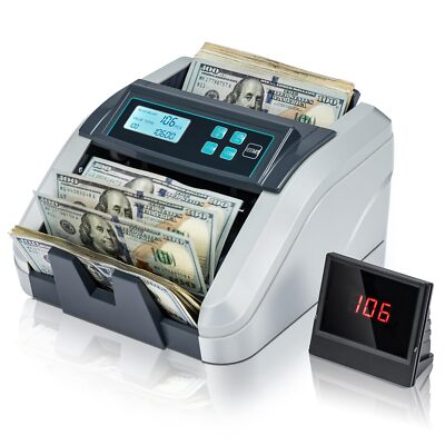 Contador De Dinero Y Detector De Billetes Falsos Maquina Contadora Falsificacion