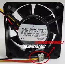 1PCS 2410ML-05W-B57 DC24V 0.13A 3-Pin Silent Cooling Fan