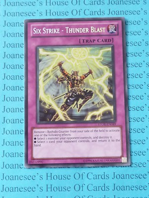 Six Strike - Thunder Blast STOR-EN089 Secret Rare Yu-Gi-Oh Card (U) New