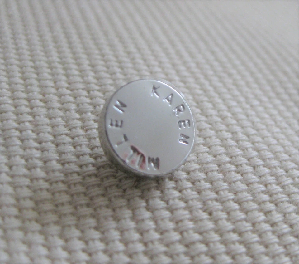 KAREN MILLEN SILVER-TONE REPLACEMENT BUTTON - EXTRA SMALL - Image 2 of 4