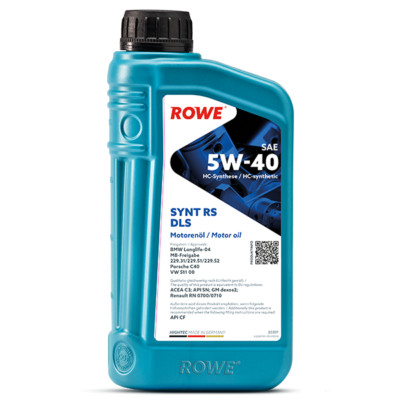 ROWE HIGHTEC SYNT RS DLS SAE 5W-40 Motorenöl 1L für BMW Mercedes Opel Porsche VW