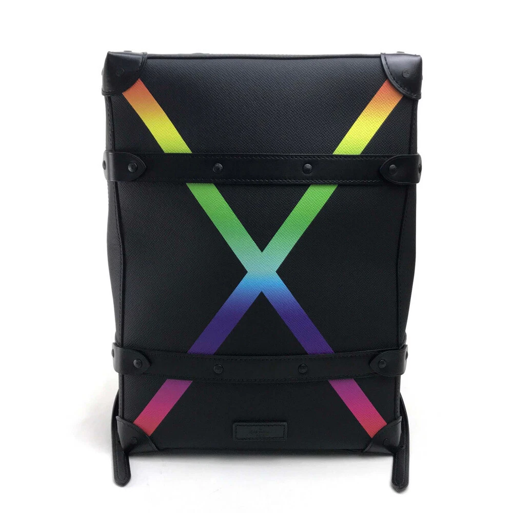 LOUIS VUITTON M30337 Taiga Rainbow Soft Trunk Backpack PM Taiga Leather