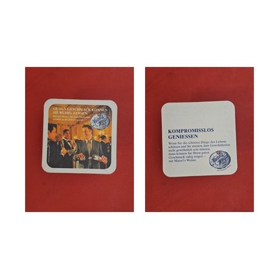 Maisel good taste you can admit. Brewery beer mat Beermat