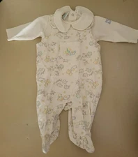 Koala Baby 2 Peice Jumper Set Size 0-3 Months Farm Animal Print