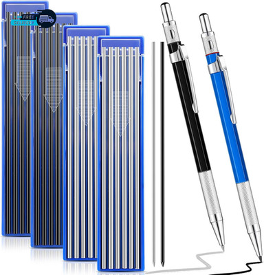 2 Pcs Welders Pencil with 48 PCS round Refills Mechanical Pencils Metal Welding