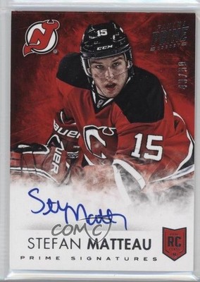 2013-14 Panini Prime Signatures 49/99 Stefan Matteau #S-SMA Rookie Auto RC 2a8