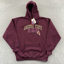 Vintage Arizona State Sun Devils Sweatshirt Mens XL Hoodie College Sport NWT