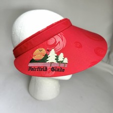 Town Talk Golf Women's Vintage Visor Embroidered Fairfield Glade USA Made OS SEE
