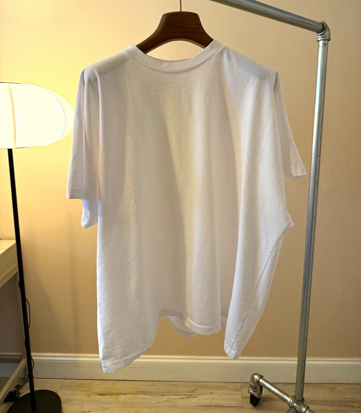 Yeezy Oversized White Crew Neck Short Sleeve Cotton T-Shirt Unisex size 2 M/L