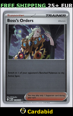 Boss's Orders [Ghetsis] - MEG #114/132 ME01: Mega Evolution Reverse Holo nagimis