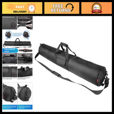 Portable Thick Padded Tripod Bag - Heavy Duty Nylon Case with 2 Zippered Pockets