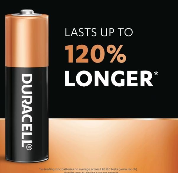 Duracell Alkaline Batteries AA, AAA, C, D Coppertop 1.5V Double Triple A Bulk — image 2