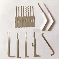 15 IN1 Opener Stainless Steel Bypass EDC Tools Spanner Lockpick Rake