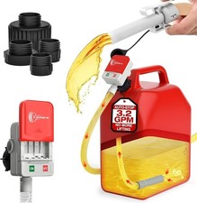 Automatic Fuel Transfer Pump with Auto-Stop, 51'' Extra Long Hose, 3.2 Gallon...