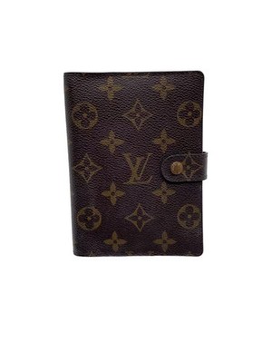 LOUIS VUITTON Agenda PM, Monogram Canvas, PVC, Brown, Women's