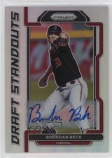 2021 Panini Prizm Draft Picks Standouts Silver Brendan Beck #DS-BB Auto 0hw6