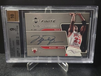 2004-05 Upper Deck Finite Signatures MICHAEL JORDAN #FSMJ BGS 9