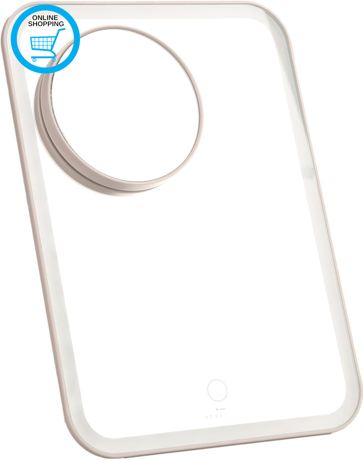 Makeup Vanity Mirror with Magnetic 10X Magnifying Mirror | Rechargeable | Dimmab