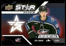 2022-23 Upper Deck Credentials 1st Star of the Night Rookies #1SR5 Kent Johnson