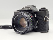 [MINT] Minolta XD Black Film Camera + MD ROKKOR 50mm F1.7 From Japan