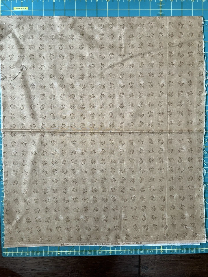 Lot 4 MODA Kansas City Troubles -4 Half Yards Stitches On The Oregon Trail 2 VTG - Image 3 of 4