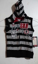 BOYS OUTFIT SLEEVELESS HOODED TOP AND BLK NAUTICA JEANS SIZE 3T