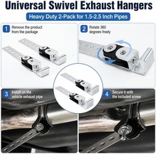2.5 Exhaust Hanger Mount Set Vibration Absorbing Rubber Strap Universal 2.5 Exhaust Hanger Mount Set Vibration Absorbing Rubber Strap Universal